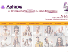 Tablet Screenshot of antares-developpement.fr